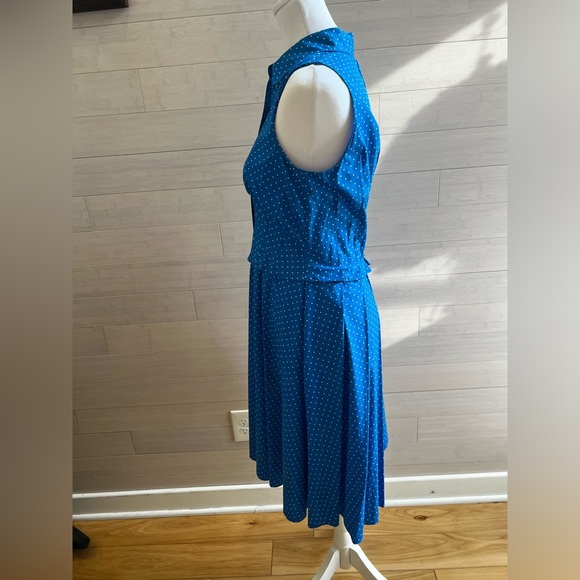 Michael Kors Collection Blue Polka dot cotton dress - Picture 6 of 10